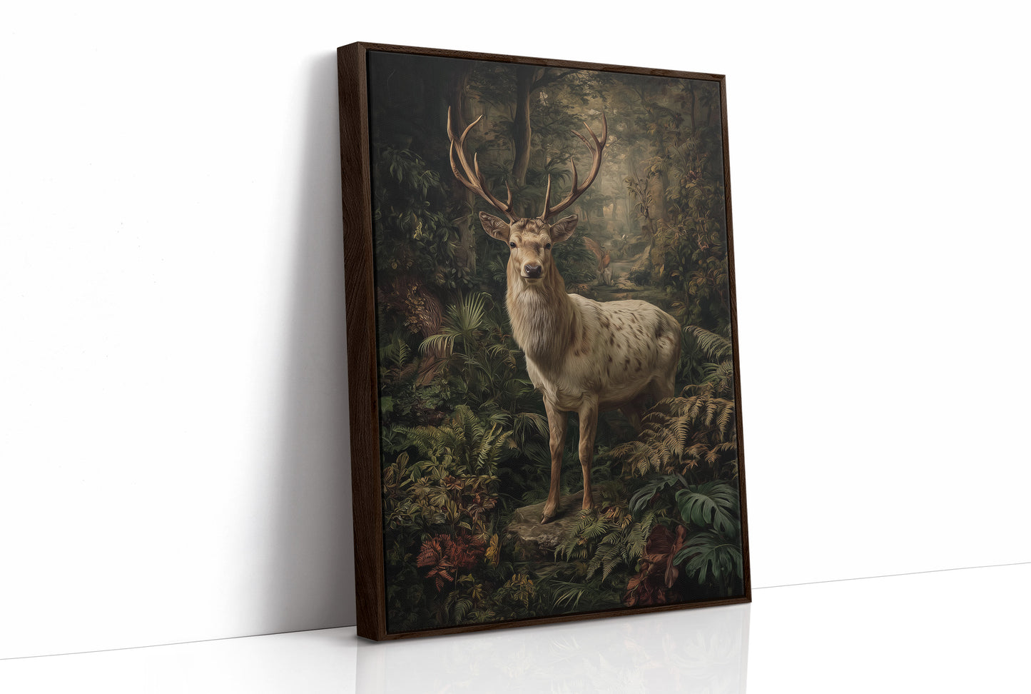 Noble Stag Among Ancient Ferns