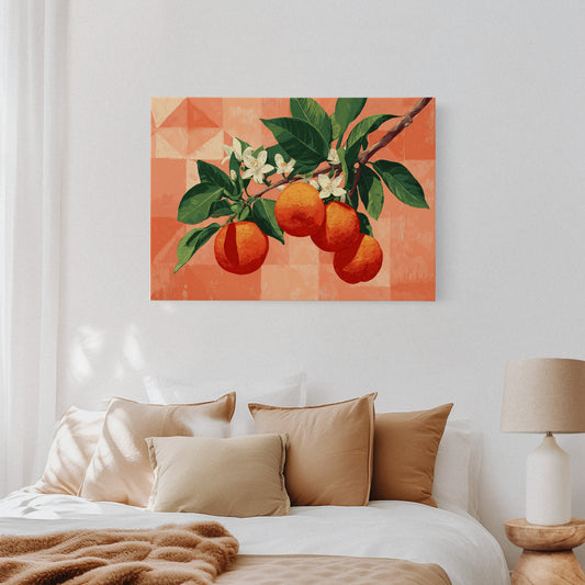 Citrus Blossoms Dance In Coral
