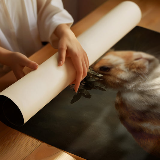 Floral Crown Graces Gentle Creature