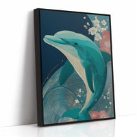Dolphin Among Cherry Blooms