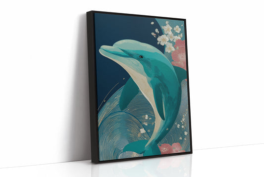Dolphin Among Cherry Blooms