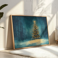 Winter's Light Dances Through Pines