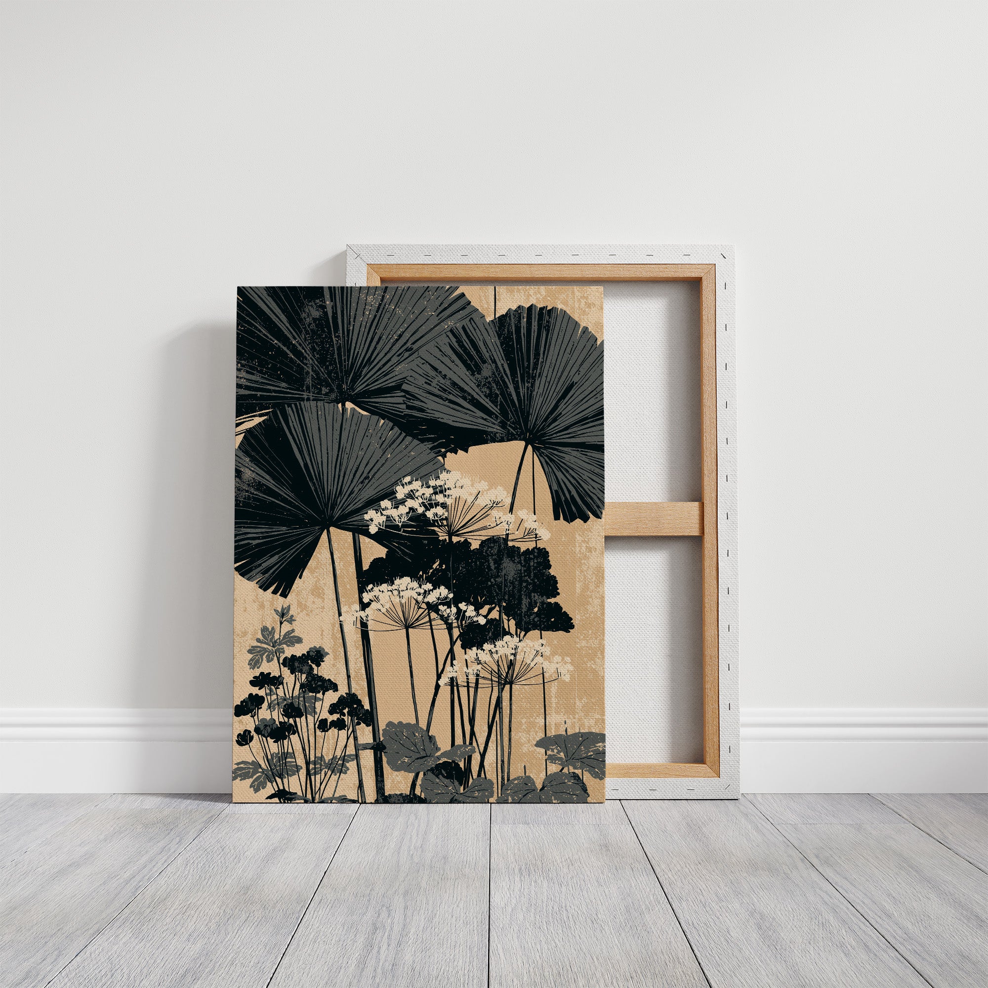 Palm Fronds Over Wild Lace