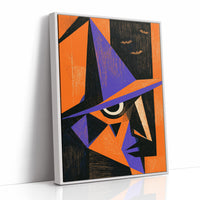 Cubist Witch Face Halloween