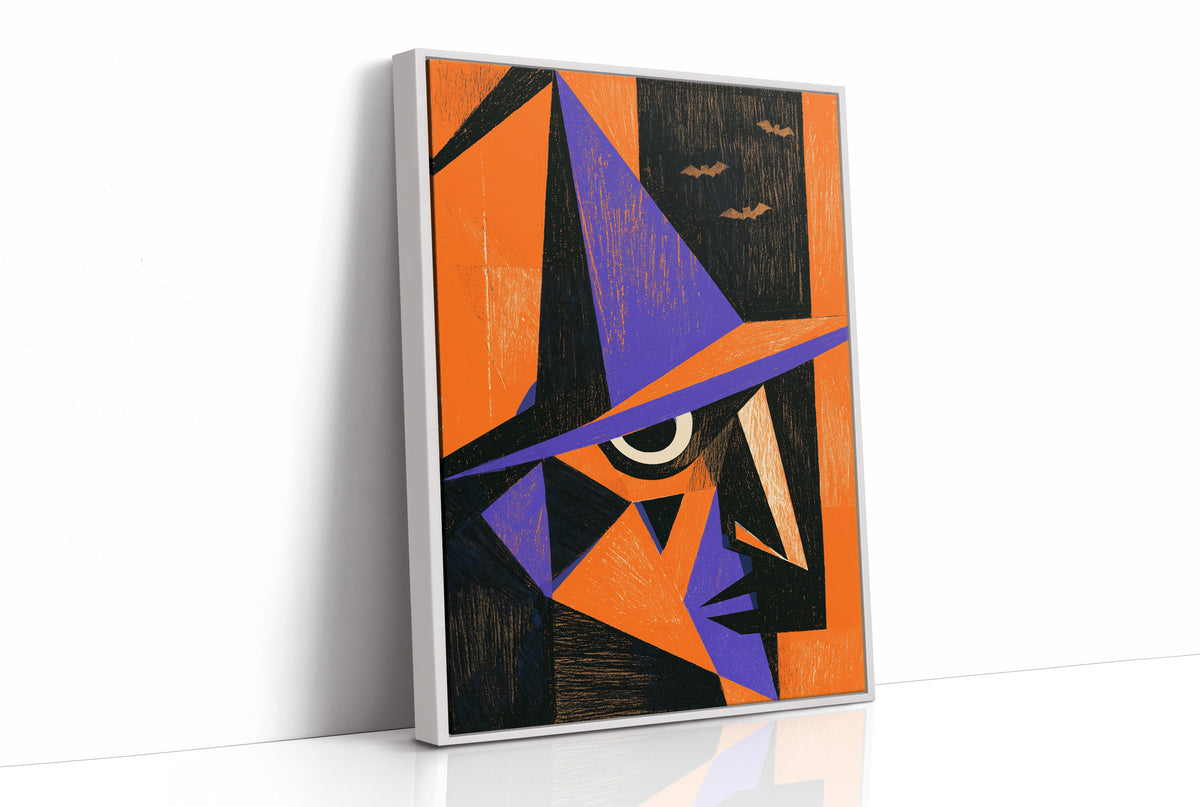 Cubist Witch Face Halloween