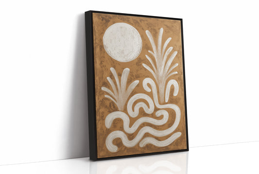 Moonlit Waves Dance In Sepia