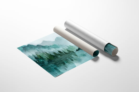 Mist Kisses the Forest's Edge