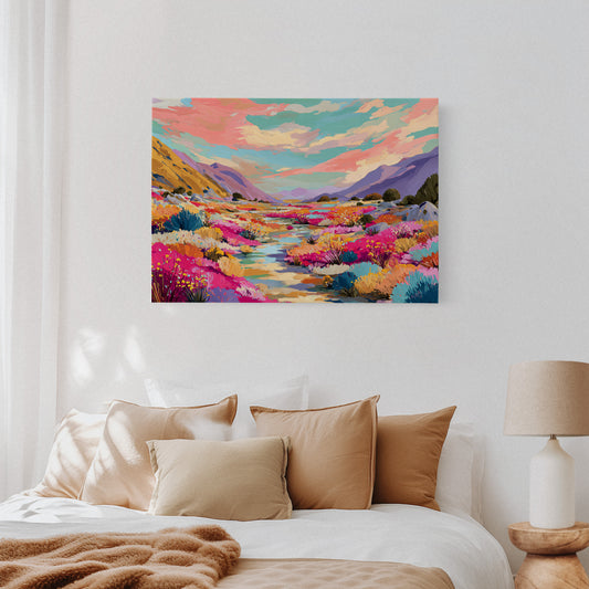 Desert Stream Paints Wild Gardens