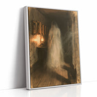 Ghostly Figure Haunted Hallway
