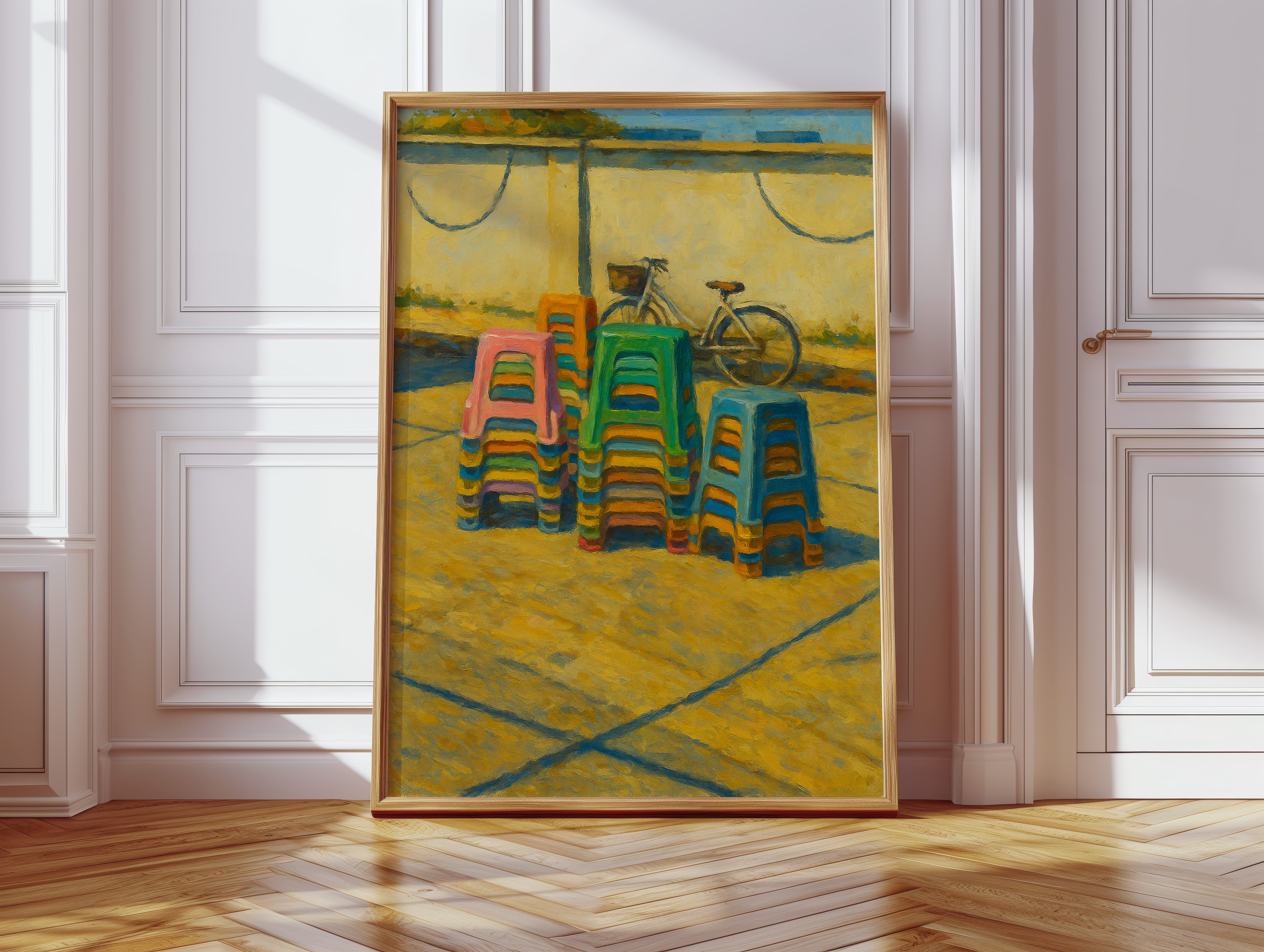 Plastic Chairs Chase Summer Light