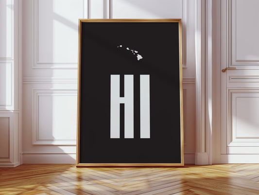 Islands Float Above Modern Letters