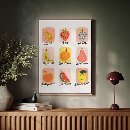 Fruits of the Spirit Illustrated Print