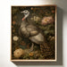Wild Turkey Among Night Blooms