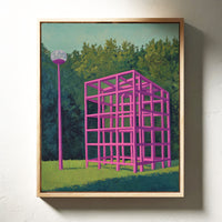 Pink Geometry Dreams In Forest