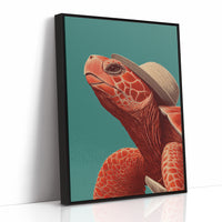 Sea Turtle in a Sun Hat