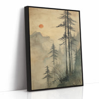 Tall Pines Meet Rising Sun