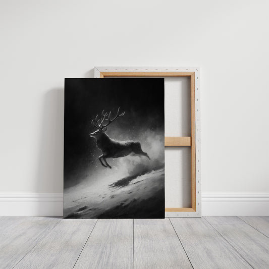 Silver Hooves in Falling Snow