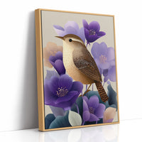 Small Bird, Excellent Taste in Flowers