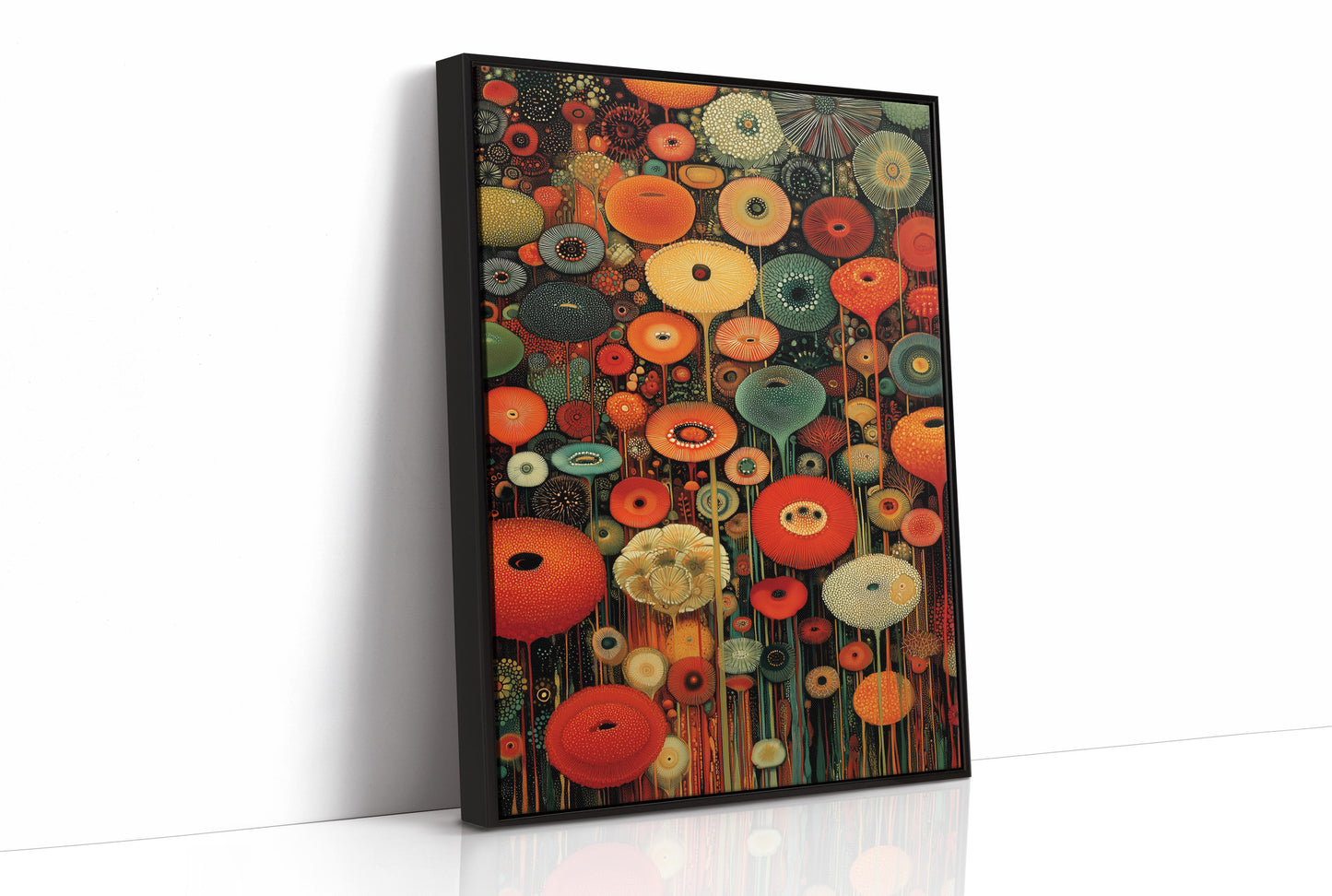 Midnight Garden Blooms In Fire