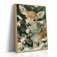 Fawn in the Falling Snow