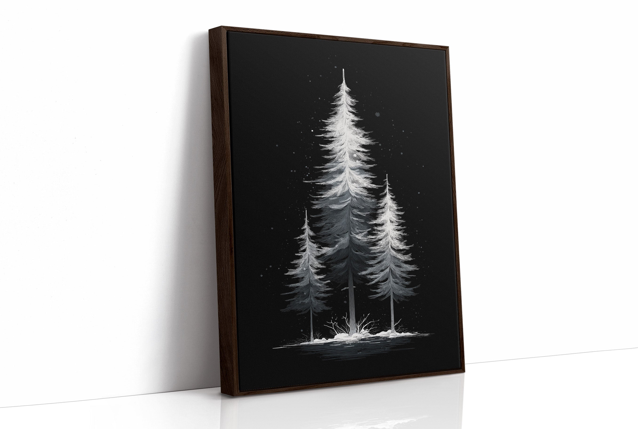 Moonlit Pines Paint Winter's Story