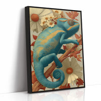 Chameleon, Vintage Botanical Study