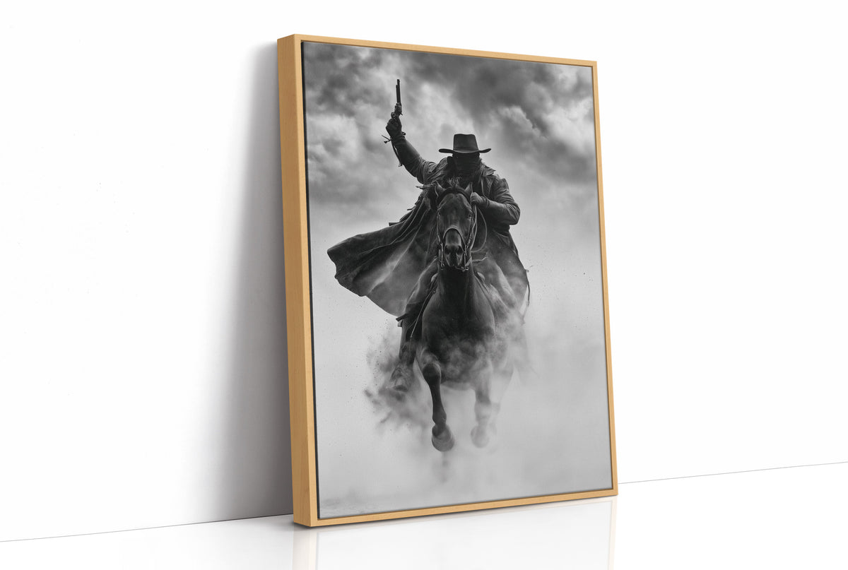 Silhouetted Outlaw in the Dust