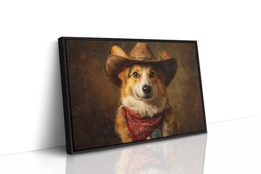 Loyal Companion In Western Attire