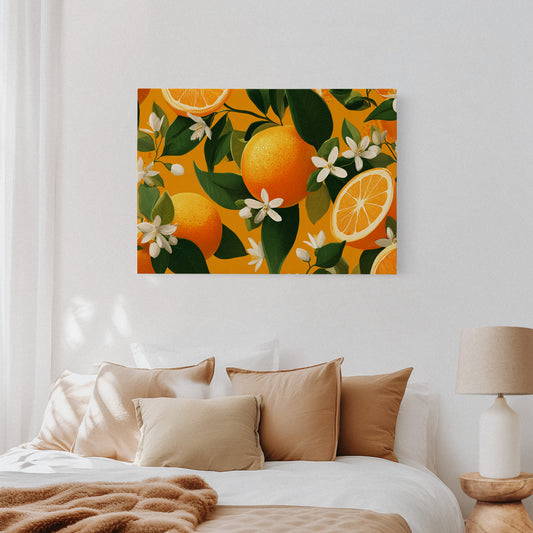 Citrus Blossoms Dance In Sunlight