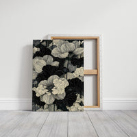 Poppies in Fine Black Ink