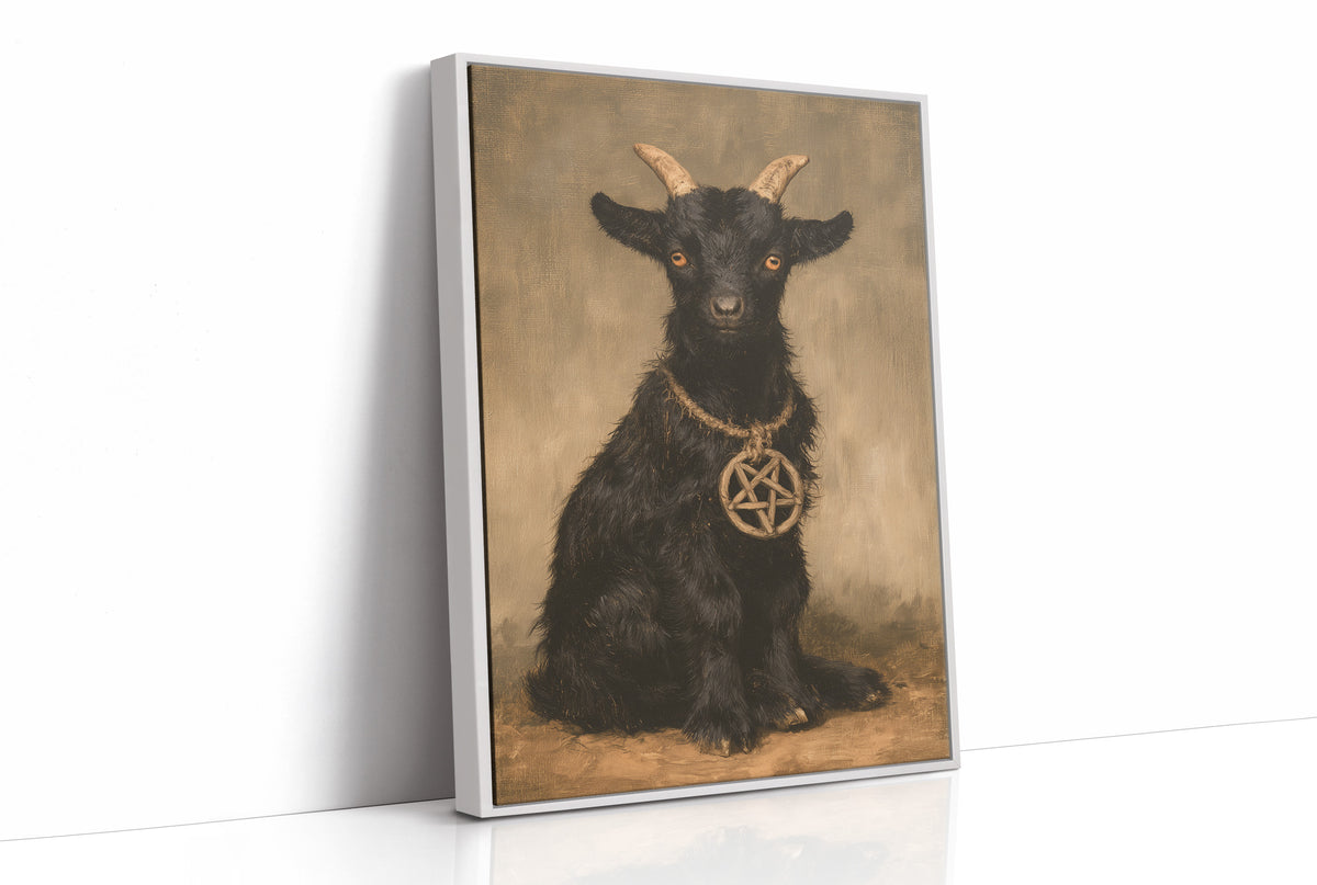 Occult Black Goat Portrait