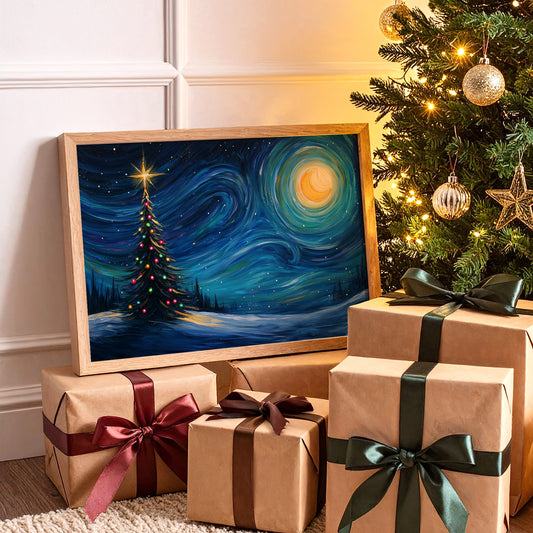 Starlit Pine Dances With Moon