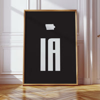 Iowa Letters Stand Bold And True