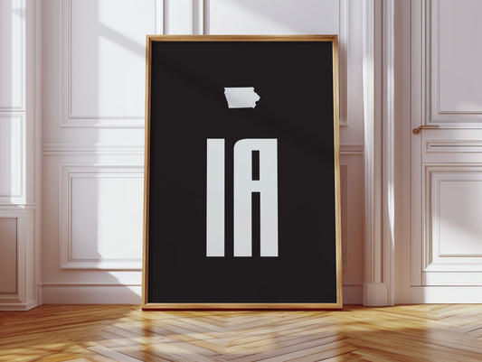 Iowa Letters Stand Bold And True