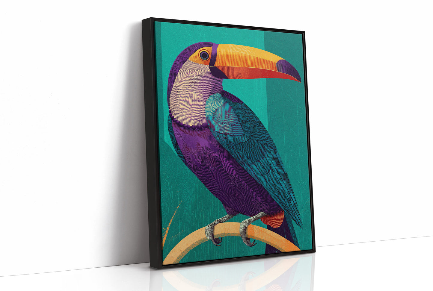 Toucan, Teal and Plum