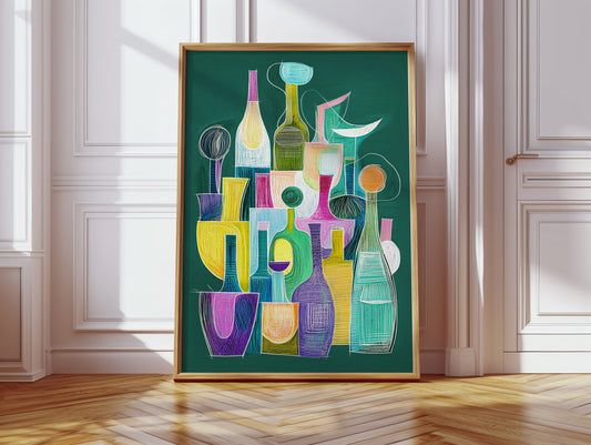 Colorful Bottles Share Secret Stories