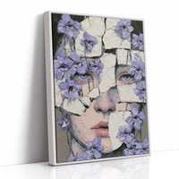 Fractured Face Violet Eyes