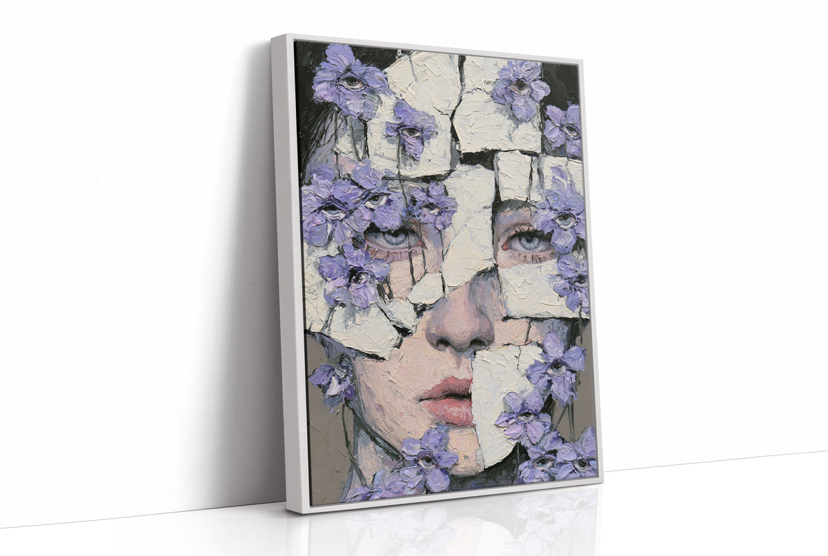 Fractured Face Violet Eyes