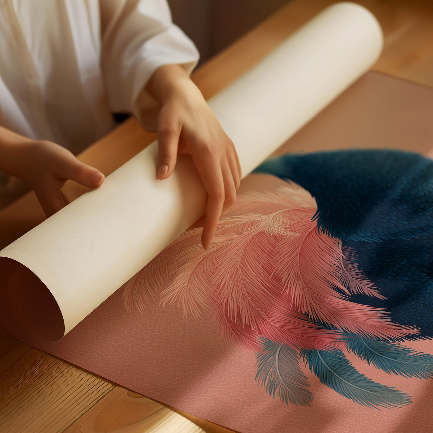 Sleepy Ostrich, Feathers Aflutter
