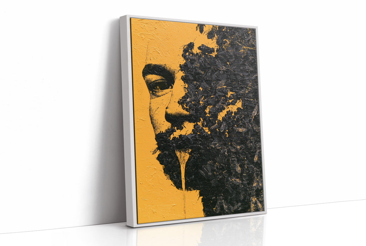 Amber Half Face Decay Art