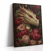 Ancient Scales Among Velvet Blooms