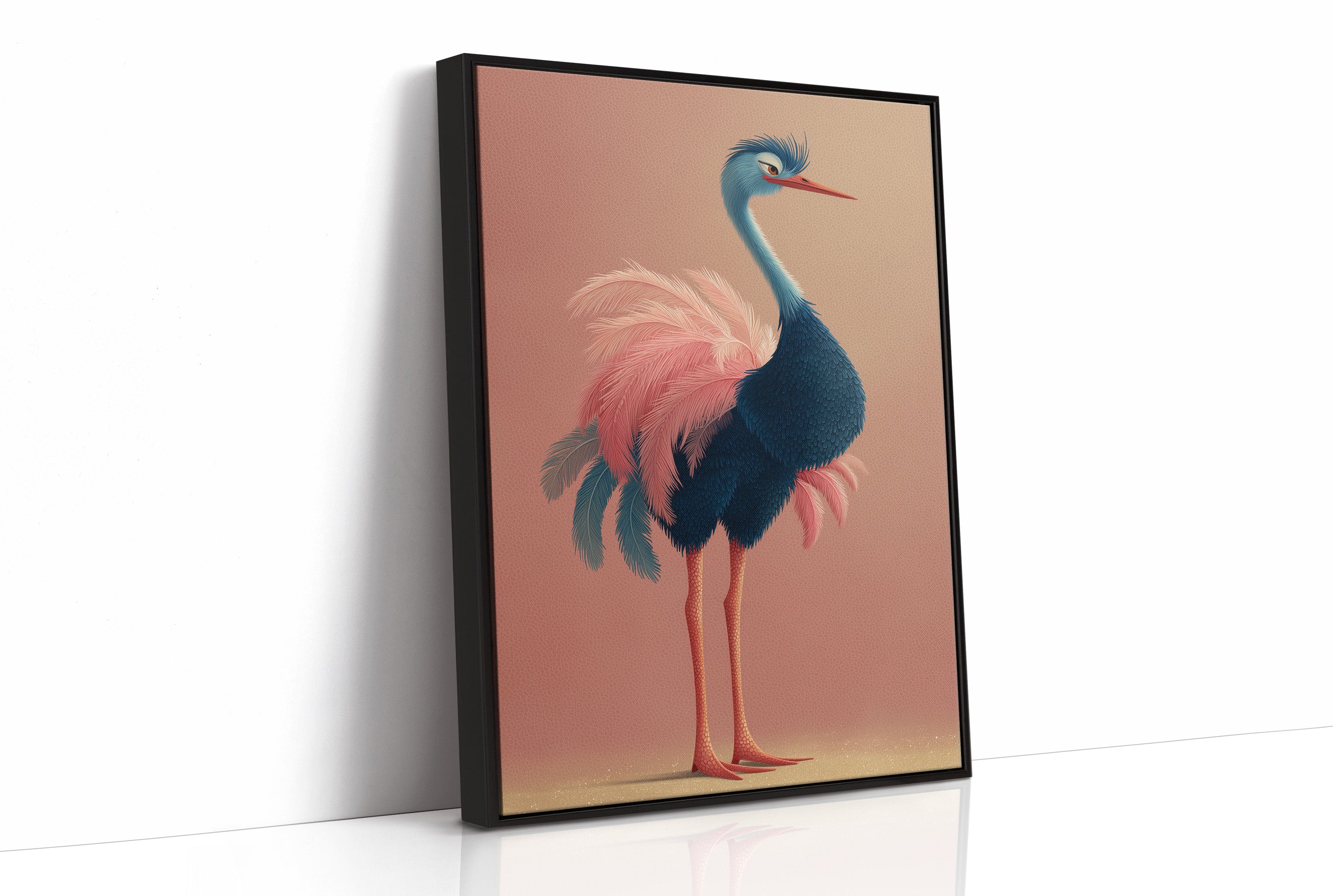 Sleepy Ostrich, Feathers Aflutter