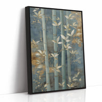 Bamboo Gardens Bathed In Moonlight