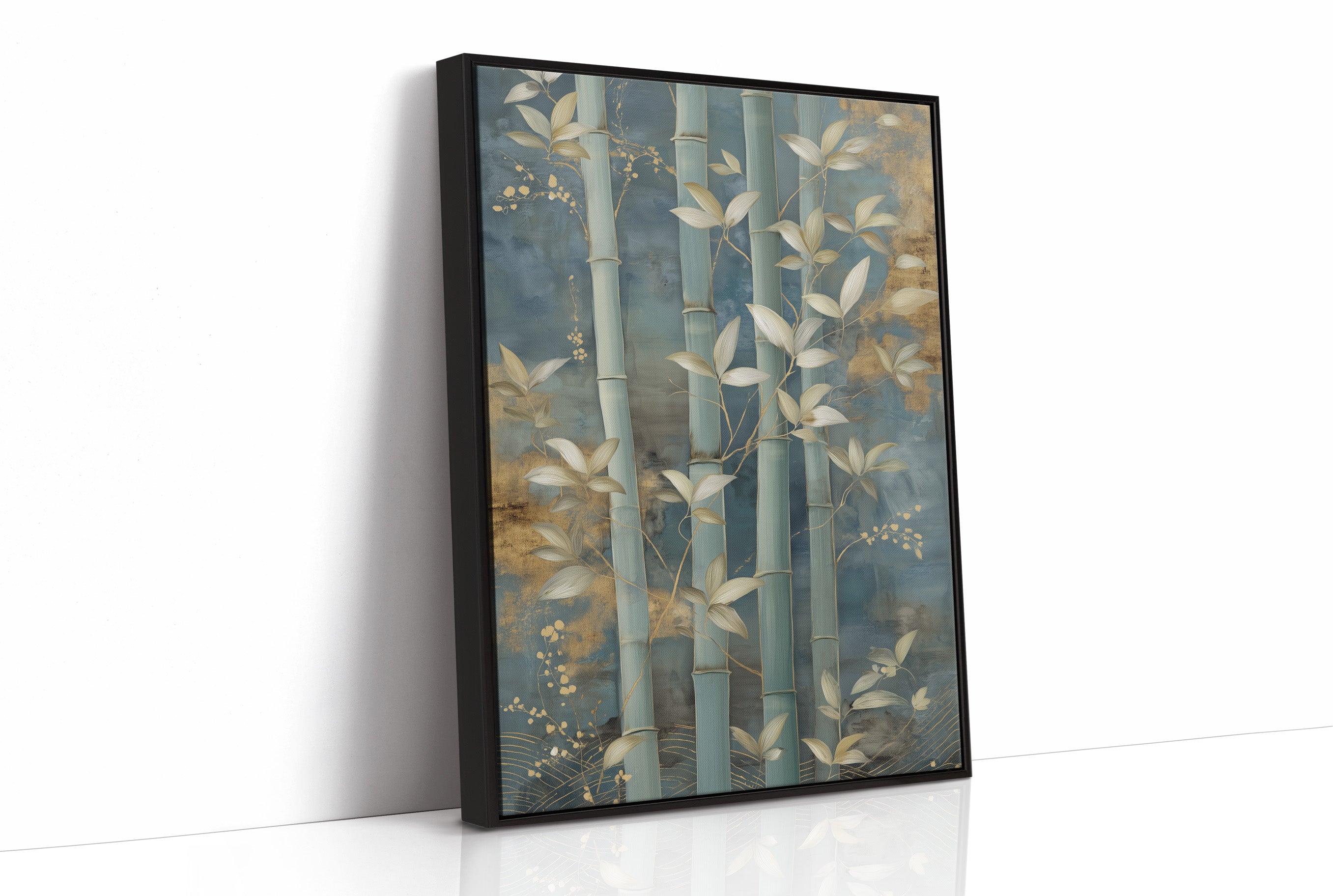 Bamboo Gardens Bathed In Moonlight