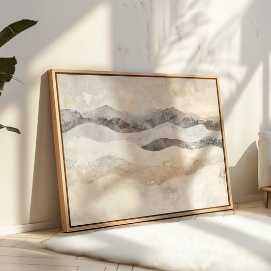 Winter Dunes Dance With Mountains
