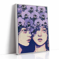 Twin Faces Violet Eye Crown