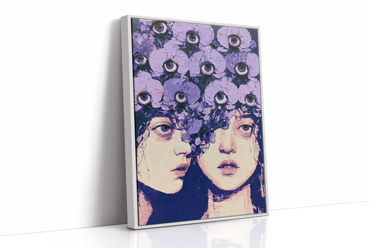 Twin Faces Violet Eye Crown