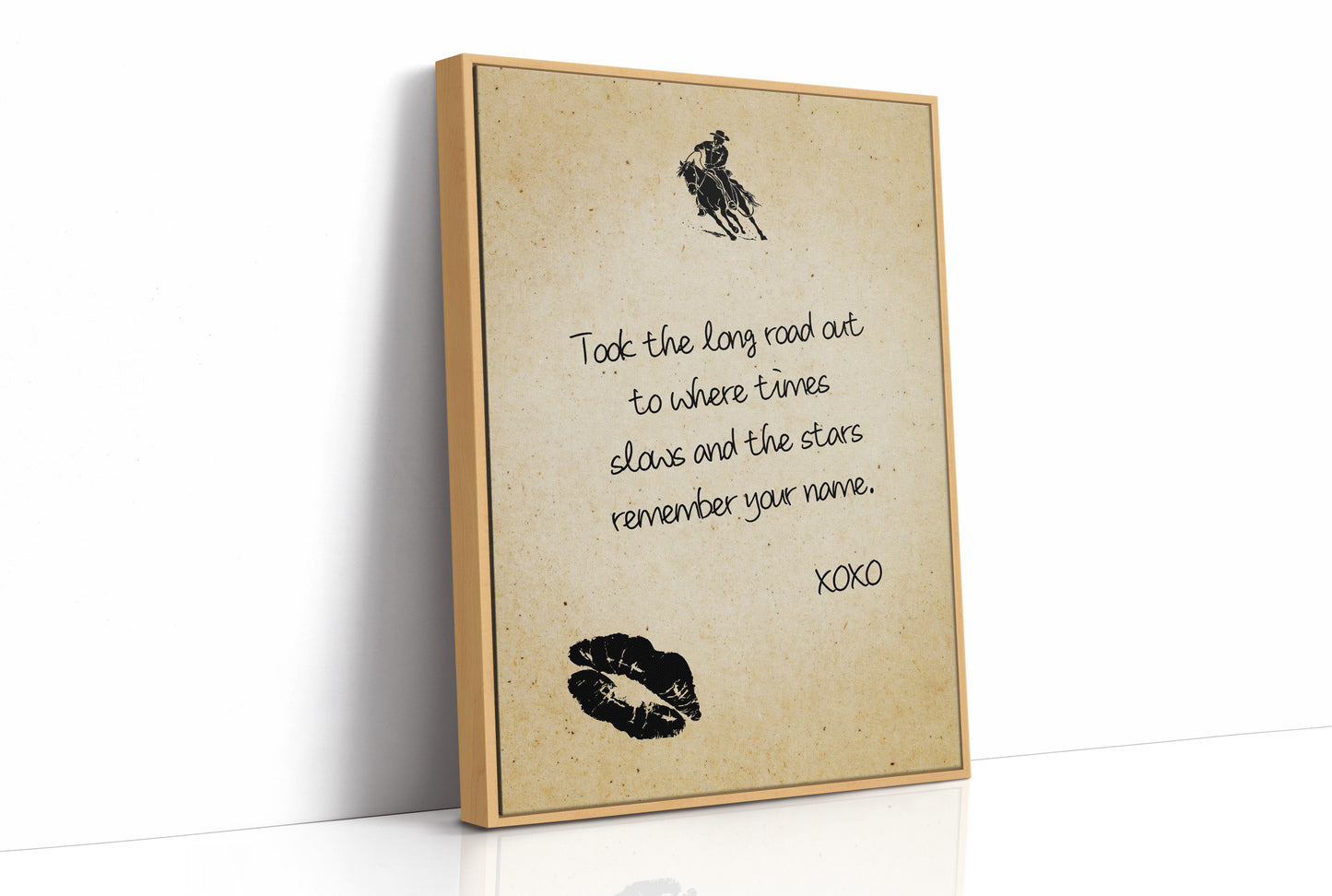 Took the Long Road Out — Cowboy Love Letter Print