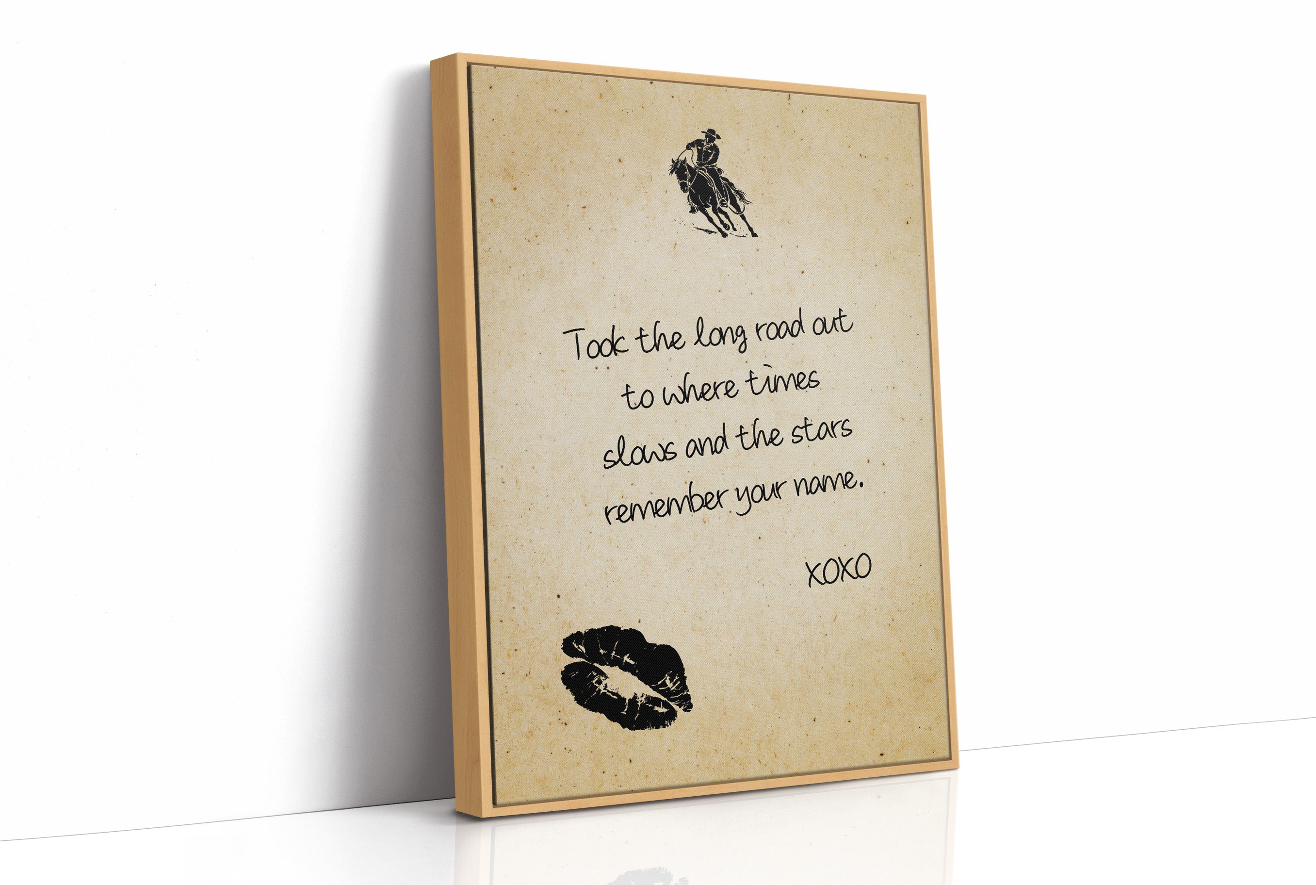 Took the Long Road Out — Cowboy Love Letter Print