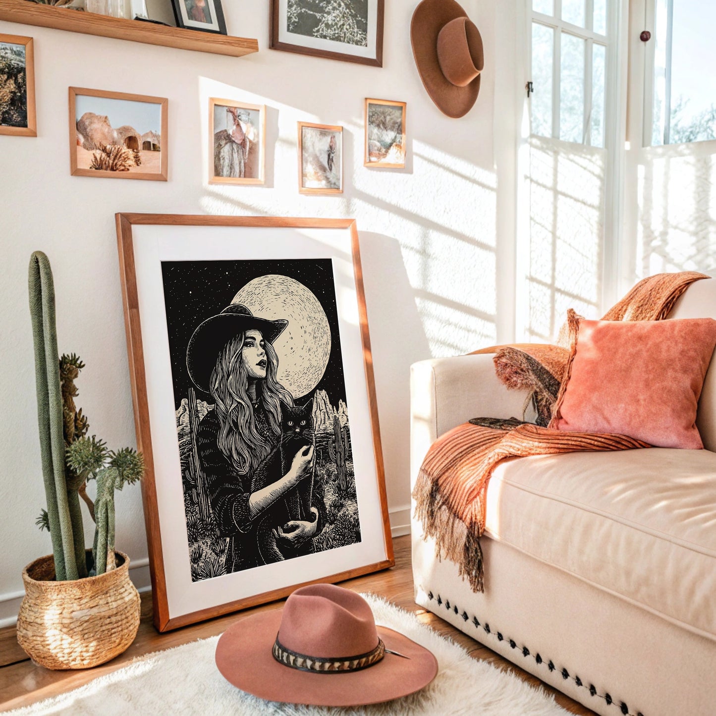 Moonlit Tales Between Desert Stars